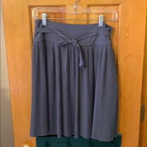 Anthropologie Grey pleated skirt
